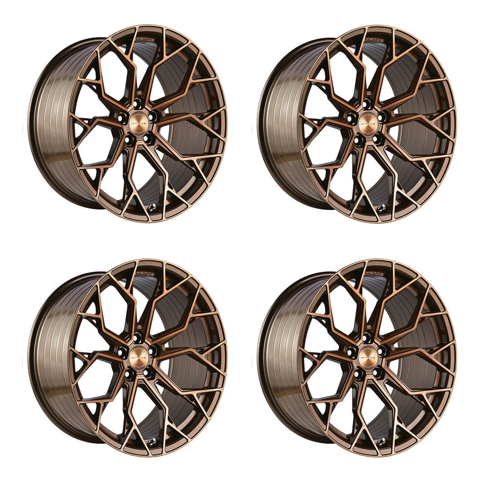 Stance SF10 Brushed Dual Bronze Corvette C8 Wheel Package