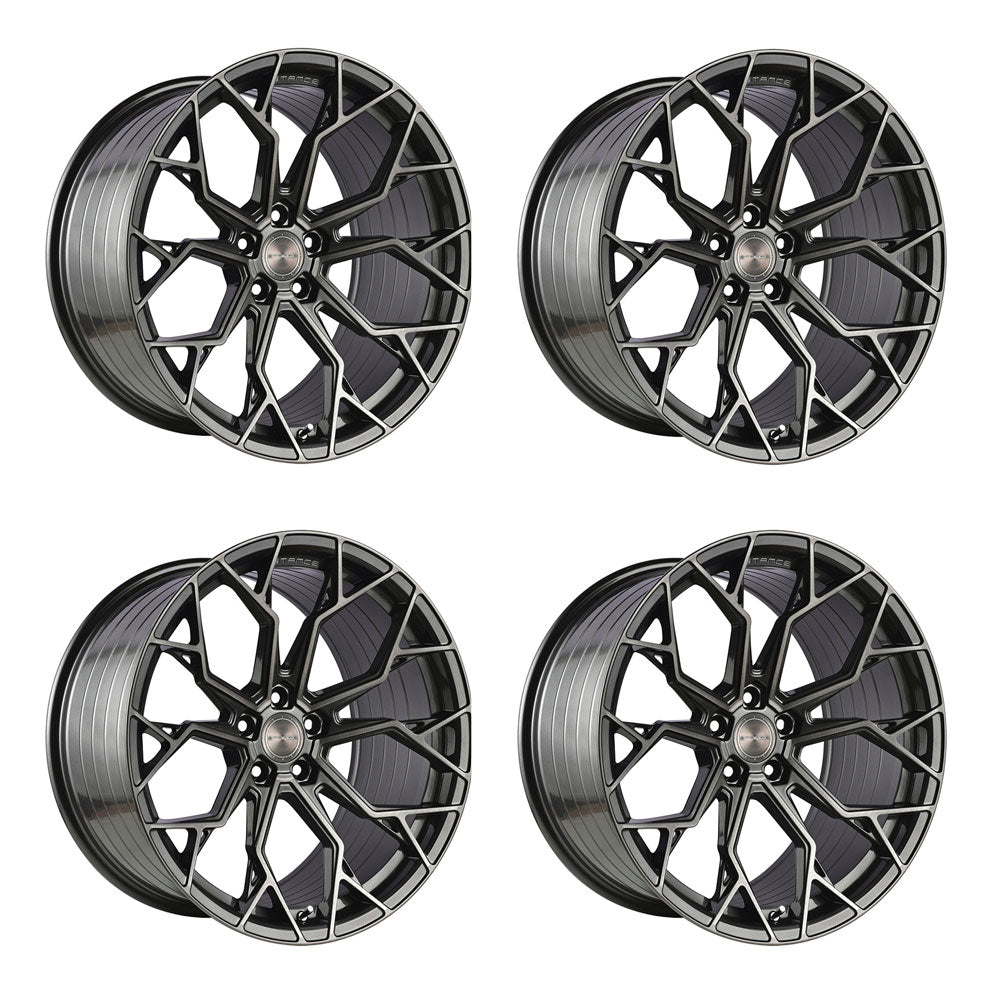 Stance SF10 Brushed Dual Gun Metal Corvette C8 Wheel Package