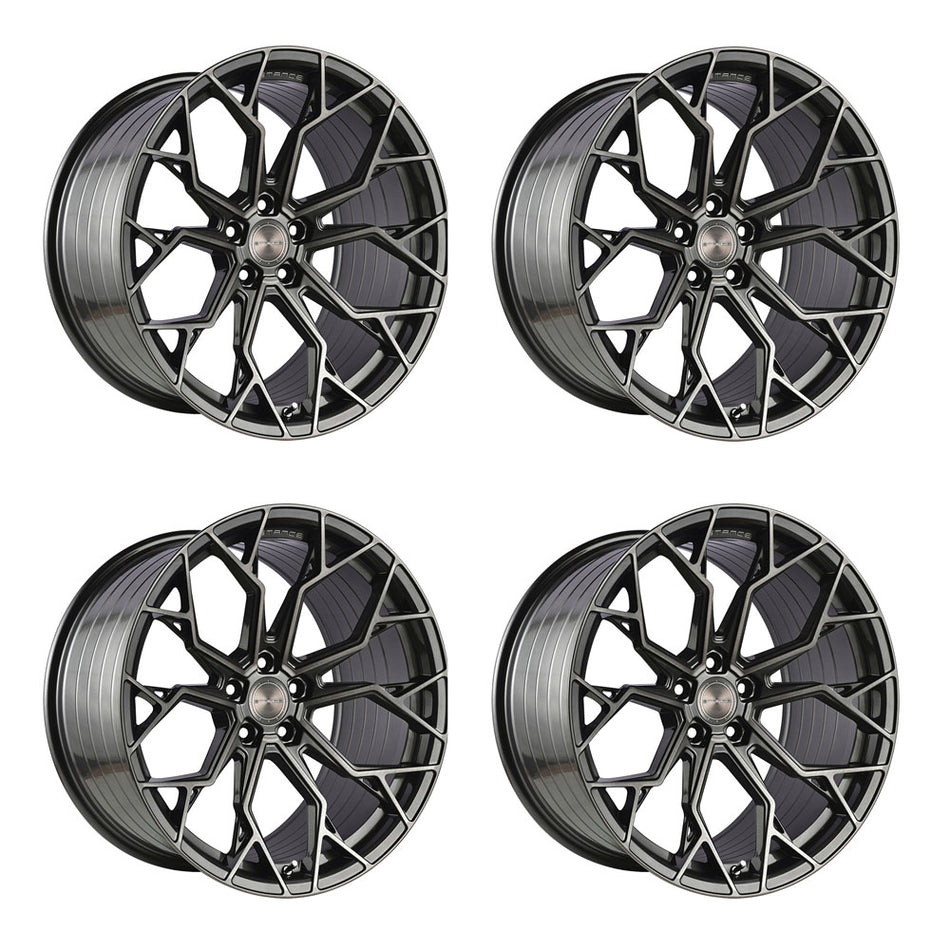 Stance SF10 Brushed Dual Gun Metal Corvette C8 Wheel Package