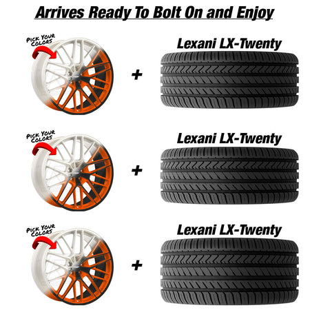 Polaris Slingshot TSW Daytona Custom Finish Wheel and Tire Package