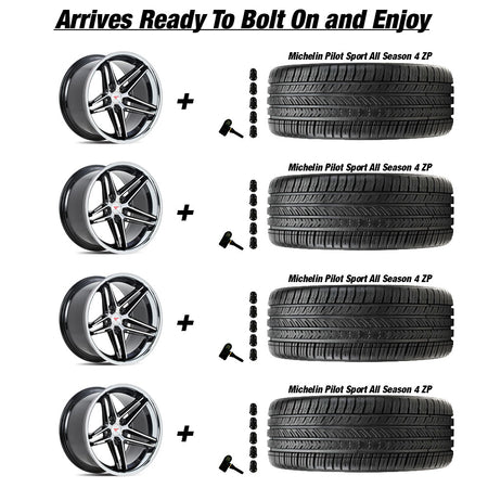 Tesla-Model-3-Ferrada-CM1-Machine-Black-20in-wheel-and-Michelin-Pilot-Sport-All-Season-4-tire-package