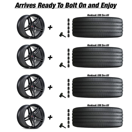 Tesla-Model-3-Ferrada-CM1-Matte-Black-20in-wheel-and-Hankook-iON-Evo-AS-tire-package