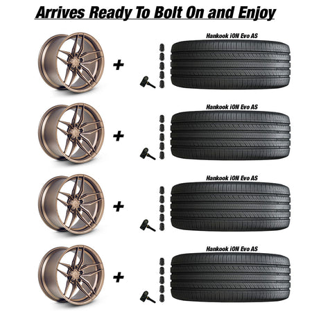 Tesla-Model-3-Ferrada-FR5-Bronze-20in-wheel-and-Hankook-iON-Evo-AS-tire-package