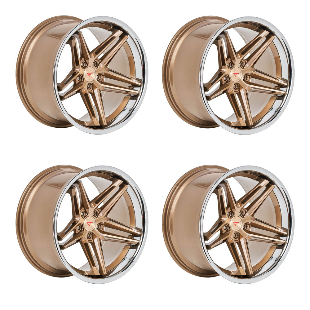 Tesla Model 3 Ferrada CM1 Brushed Cobre 20in wheel package