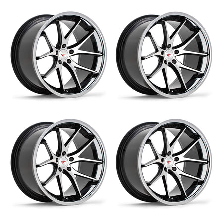 Tesla Model 3 Ferrada FR2 Machine Black 20in wheel package