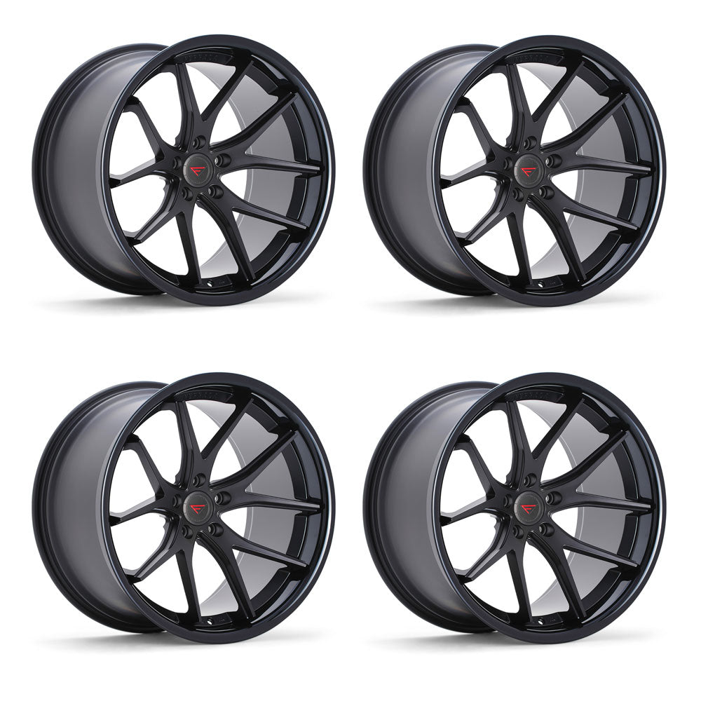 Tesla Model 3 Ferrada FR2 Matte Black 20 wheel and None tire package