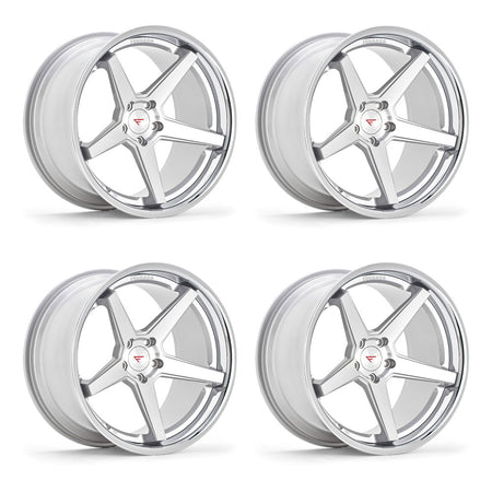 Tesla Model 3 Ferrada FR3 Machine Silver 20in wheel package