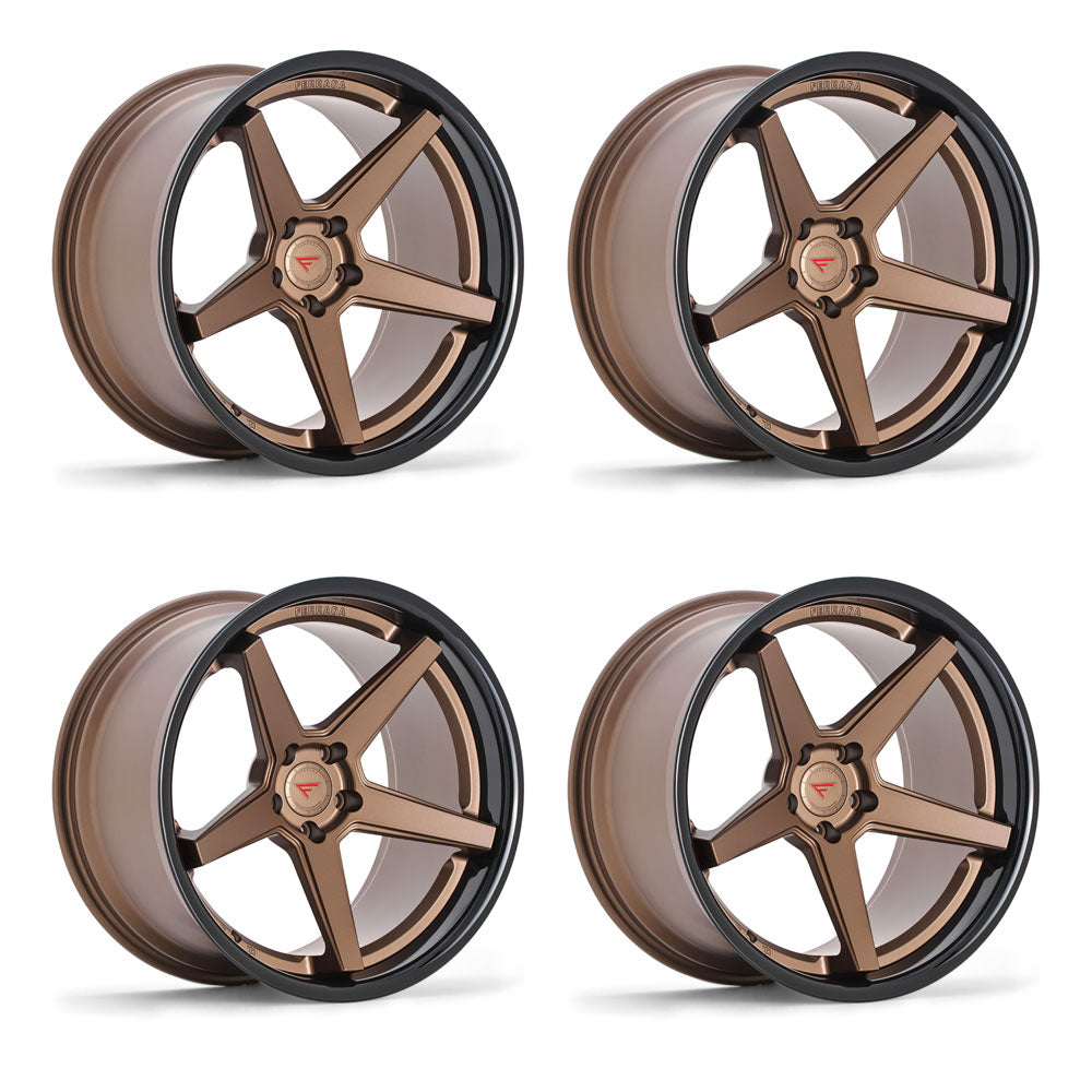 Tesla Model 3 Ferrada FR3 Matte Bronze 20in wheel package