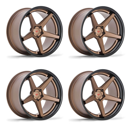 Tesla Model 3 Ferrada FR3 Matte Bronze 20in wheel package