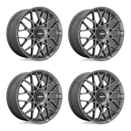 Tesla Model 3 Rotiform BLQ-C Anthracite 19 wheel and None tire package