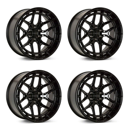 Tesla Model 3 Vossen HFX-1 Gloss Black 20in wheel package