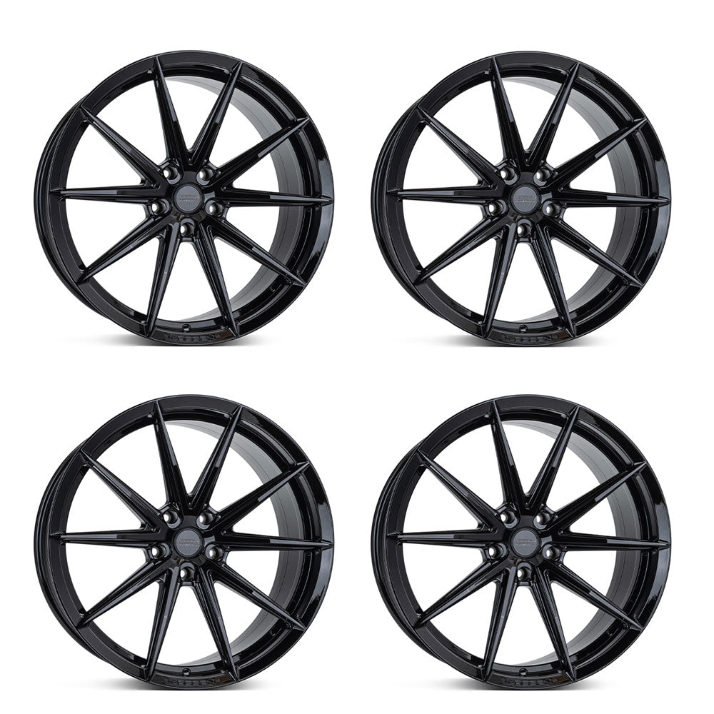 Tesla Model 3 Vossen HFX-2 Gloss Black 20in wheel package
