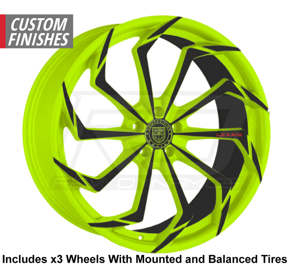 Lexani Static Slingshot 22" Wheel and Tire Package - Rev Dynamics