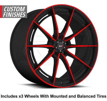 Savini SV-F1 Slingshot 20" Super Wide Rear (345 or 335) Wheel and Tire Package - Rev Dynamics