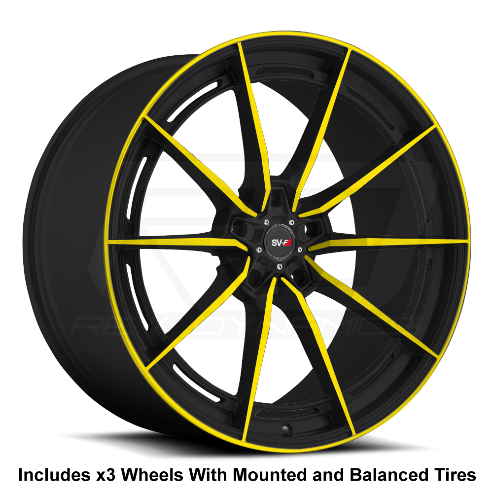 Savini SV-F1 Slingshot 20" Super Wide Rear (345 or 335) Wheel and Tire Package - Rev Dynamics