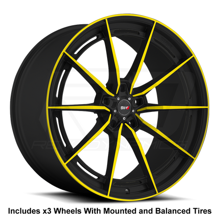 Savini SV-F1 Slingshot 20" Super Wide Rear (345 or 335) Wheel and Tire Package - Rev Dynamics