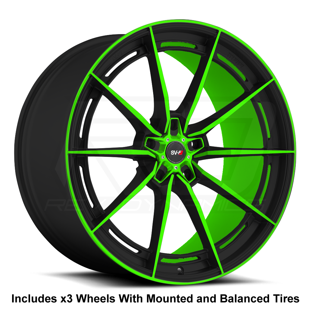 Savini SV-F1 Slingshot 20" Super Wide Rear (345 or 335) Wheel and Tire Package - Rev Dynamics