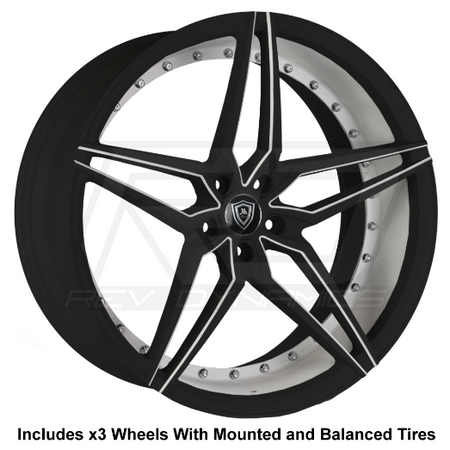 Marquee m3259 Slingshot 22" Wheel and Tire Package - Rev Dynamics