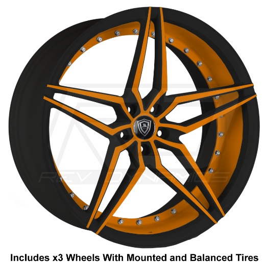 Marquee m3259 Slingshot 22" Wheel and Tire Package - Rev Dynamics
