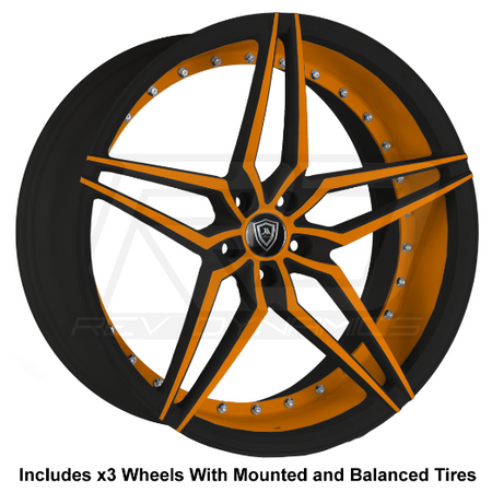 Marquee m3259 Slingshot 22" Wheel and Tire Package - Rev Dynamics