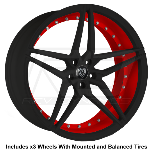 Marquee m3259 Slingshot 22" Wheel and Tire Package - Rev Dynamics