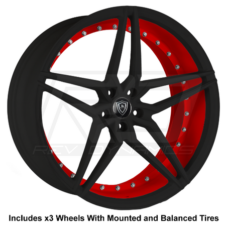 Marquee m3259 Slingshot 22" Wheel and Tire Package - Rev Dynamics