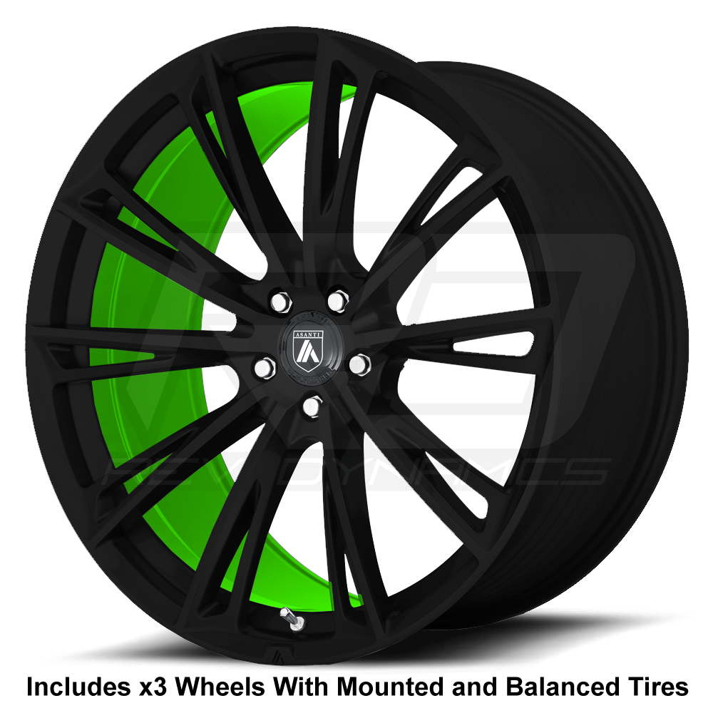 Asanti ABL-30 Slingshot 20" Front 22" Rear Wheel and Tire Package - Rev Dynamics